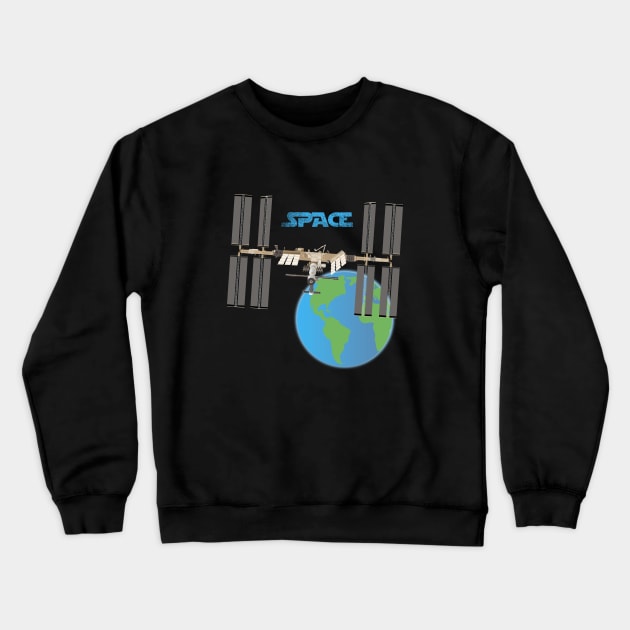International Space Station Crewneck Sweatshirt by NorseTech